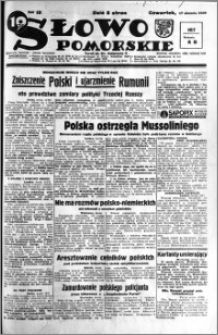 Słowo Pomorskie 1939.08.17 R.19 nr 187