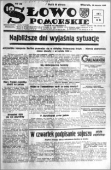 Słowo Pomorskie 1939.08.22 R.19 nr 191