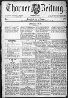 Thorner Zeitung 1876, Nro. 1