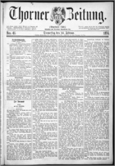 Thorner Zeitung 1876, Nro. 46