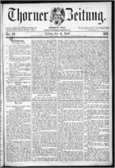 Thorner Zeitung 1876, Nro. 89