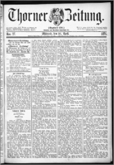 Thorner Zeitung 1876, Nro. 97