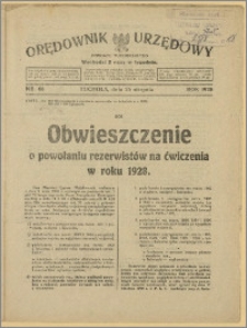 Orędownik Urzędowy Powiatu Tucholskiego 1928, Nr 68