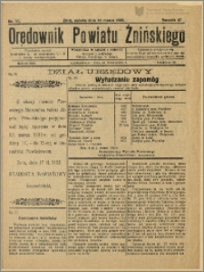 Orędownik Powiatu Żnińskiego 1933 Nr 11