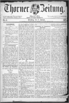 Thorner Zeitung 1877, Nro. 5 + Beilage