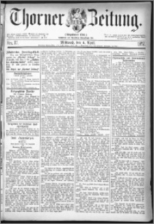 Thorner Zeitung 1877, Nro. 77