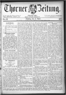 Thorner Zeitung 1877, Nro. 82