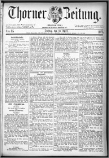 Thorner Zeitung 1877, Nro. 85