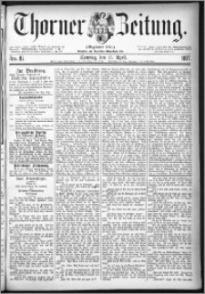 Thorner Zeitung 1877, Nro. 87 + Beilage