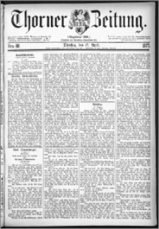 Thorner Zeitung 1877, Nro. 88