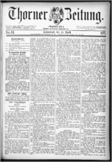 Thorner Zeitung 1877, Nro. 92