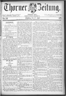Thorner Zeitung 1877, Nro. 138 + Beilage