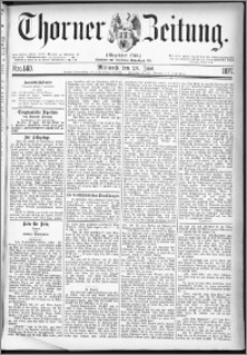 Thorner Zeitung 1877, Nro. 140