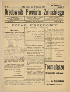 Orędownik Powiatu Żnińskiego 1937 Nr 31