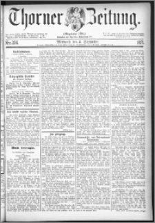 Thorner Zeitung 1877, Nro. 206