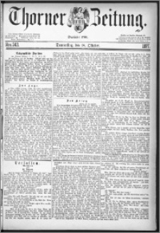 Thorner Zeitung 1877, Nro. 243