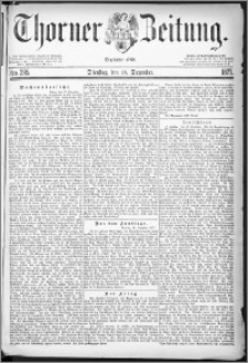 Thorner Zeitung 1877, Nro. 295 + Beilage