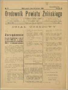 Orędownik Powiatu Żnińskiego 1938 Nr 11