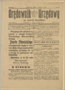 Orędownik Urzędowy na Powiat Strzeliński 1929 Nr 15